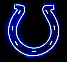 Brand New Budweiser NFL Indianapolis Colts Beer Bar Neon Light Sign 16&quot;x 15&quot;  - £111.08 GBP