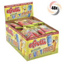 Full Box 48x Packs Efrutti Sour Fruity Fries Gummi Candy | Fat Free | .55oz - £21.34 GBP