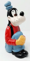 VTG Sitting Goofy Ceramic Figure 9" Walt Disney Productions Hand Painted Red - $10.68