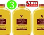 3 Pack Forever Aloe Vera Juice 100% Pure All Natural Rare 33.8 fl.oz Exp... - £43.02 GBP