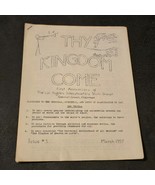 Thy Kingdom Come SpaceCraft Convention Issue No 3 UFO March 1957 UAP - $33.61