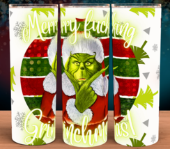 Funny Merry F*cking Grinchmas Grinch Christmas Coffee Cup tumbler - £15.68 GBP