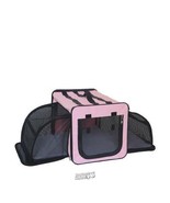 Pet Life Capacious Lightweight Collapsible Dog Crate Pink Large 31.9&quot;Lx2... - $132.99