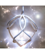 HAUNTED NECKLACE CRYSTAL HEART CLEAR PAST FORGIVE LOVE HIGHEST LIGHT OOA... - $6,417.48 MXN