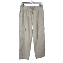 Time and Tru Womens Relaxed Fit Straight Leg Cargo Ankle Pant Sz Small 4... - £12.76 GBP