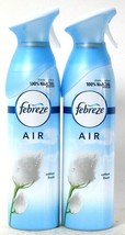 2 Febreze Air 10.1oz Cotton Fresh Eliminates Odors 100% Natural Propella... - $20.99