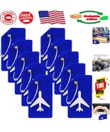 Durable Silicone Luggage Tags - 10 Pack with Privacy Protection &amp; Stainl... - $350.07 MXN