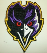 Baltimore Ravens~Face~Embroidered PATCH~3&quot; x 2 3/8&quot;~Iron Sew~FREE Ship  - $4.66