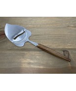 Vintage MCM Cheese Plane Slicer Stainless Steel Serrated Edge Japan Wood... - €14,61 EUR