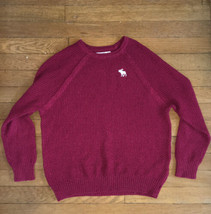 * Abercrombie Kids Girls Red sparkle Textured knit sweater 9 / 10 - £9.38 GBP