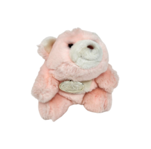 Vintage 1980 Gund Baby Pink + White Snuffles Bear Stuffed Animal Plush Toy W Tag - £28.98 GBP