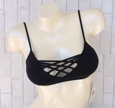 L*Space Swim Black Jaime Crisscrossed Bralette Bikini Top (S) LSJAT15 Nwt $88 - £51.94 GBP