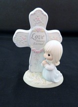 Precious Moments Figurine &quot;Love Blooms Eternal&quot; Cross #127019 - 1994 Enesco  - £10.02 GBP