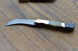 damascus custom made folding knife Laguiole Type From The Eagle Collecti... - $29.69
