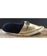 Vintage Golden metal Flat shoe With Bow velvet pin cushion Signed Prod Co. - €8,41 EUR