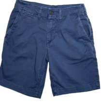 American Eagle Blue Flex Chino Shorts Men&#39;s Size 28 Stretch 9 Inch Insea... - $11.29