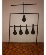 Vintage Cast Iron In Ground Revolving Spinning Gun Target 5 Targets 15&quot; ... - $61.05 CAD