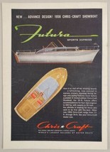 1956 Print Ad Chris-Craft Futura Sports Express 33-Ft Boats Algonac,Michigan - £13.63 GBP