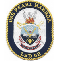 5&quot; Navy Uss LSD-52 Pearl Harbor Embroidered Patch - £23.12 GBP
