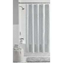 Rich Silver Gray &amp; White Paisley Fabric Polyester Shower Curtain, 72&quot; x ... - $18.70