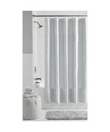Rich Silver Gray &amp; White Paisley Fabric Polyester Shower Curtain, 72&quot; x ... - $25.46 CAD