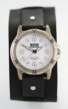 Relic Sport Blanc Hommes Acier Inoxydable Argent Noir Large Cuir 30 Quartz Watch - £23.85 GBP
