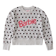 ROXY X Barbie Big Girls&#39; This World Logo Polka Dot Pullover Size 16 (XXL) NWT - £43.26 GBP
