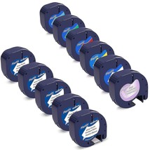 5 White + 6 Multicolor Compatible Label Tape Replacement For Dymo Label Maker Re - £43.14 GBP