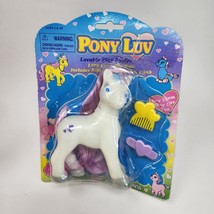 Vintage Tara Toy Corp Pony Luv Loveable Play Ponies My Little Pony Fakie On Card - £29.13 GBP