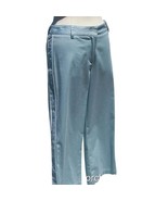BCBG MAXAZRIA Stretch Cotton Spandex Crop Pant New Blue White Trim $134 NWT - $68.38 CAD