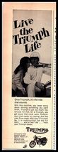 1968 &quot;CARS Magazine Print Ad - Triumph Motorcycle A4 - $1.89