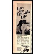 1968 &quot;CARS Magazine Print Ad - Triumph Motorcycle A4 - $1.89