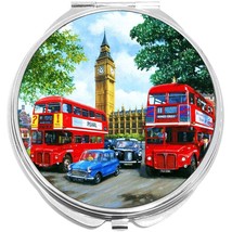 Big Ben Double Decker Bus Compact with Mirrors - for Pocket or Purse - £9.42 GBP
