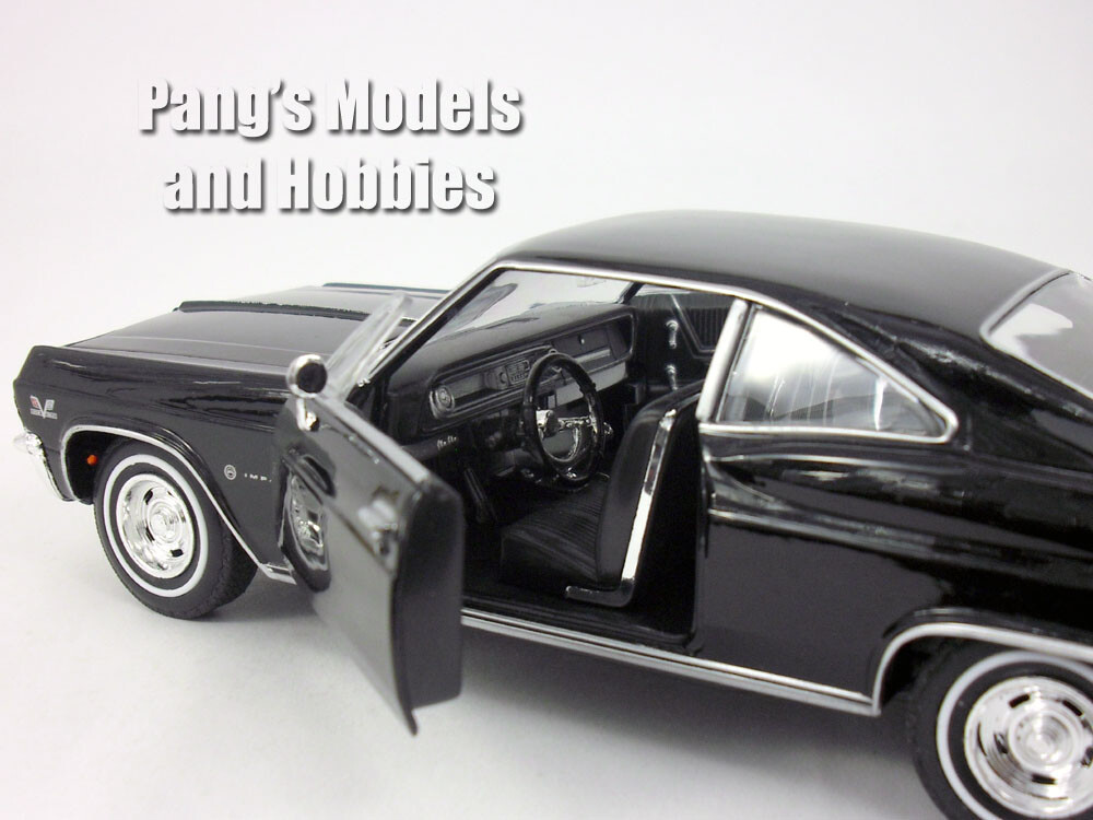 1965 Chevrolet Impala SS 396 1/24 Scale Diecast Metal Model - BLACK - With BOX Item image 7