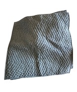 The Company Store Quilted Euro Shams 100% Cotton Shams 26&quot; x2 Teal Blue NEW - $67.42 CAD