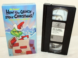 Dr Seuss&#39;~ How The Grinch Stole Christmas ~ Vintage VHS Tape ~ Boris Karloff - £6.27 GBP