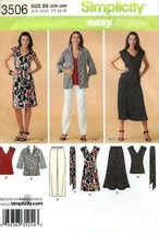 Simplicity Pattern 3506 for Dress,Top, Skirt, Pants, Jacket - Size BB 20... - £4.12 GBP