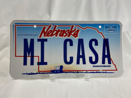 MI CASA Vintage Vanity License Plate Nebraska Personalized Auto Man-Cave Décor - £148.32 GBP
