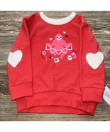 Infant/Toddler Girls Red Heart Sloth Valentine Baby Sweatshirt. Size 2T.... - £7.79 GBP