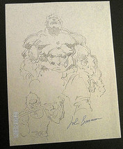 JOHN BUSCEMA :(THE INCREDIBLE HULK) &amp; SABERTOOTH PENCIL LAYOUT COVER (CL... - $1,484.99