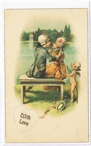 Postcard To My Valentine With Unchanging Love ? Old Fashioned Love Reproduction - £2.17 GBP