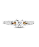 Enchanted Disney Merida 0.69 TCW Diamond Split Shank Engagement Ring - £66.57 GBP