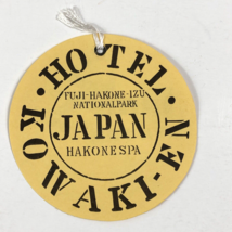 Vintage Japan Kowaki Hotel Luggage Tag the Hakone Spa Fuji-Hakone Nation... - £15.43 GBP