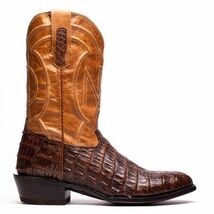 PHOENIX Genuine Caiman Belly Skin Cowboy Boot from the Western Collection Aged M image 2