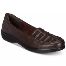 Easy Street Women Slip On Loafer Genesis Size US 6.5M Brown Burnish Faux Leather - £24.06 GBP
