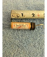 Antique Lister Waxed Nylon Dental Floss Tin &amp; Glass bottle Johnson &amp; Joh... - £15.72 GBP