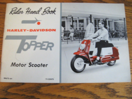 1964 Harley Davidson Topper Motor Scooter Rider Hand Book Owners Manual ... - $138.60