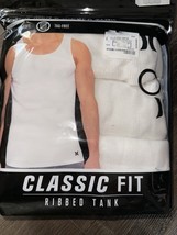 Hurley ~ Men&#39;s 3-Pack Tanks Tops Undershirts Cotton Blend White ~ XL (46... - $429.30 MXN