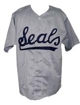 San Francisco Seals Pcl Retro Baseball Jersey 1957 Button Down Grey Any Size image 4