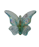 Fenton Iridescent Carnival Glass Butterfly with Brass Stand - €54,58 EUR